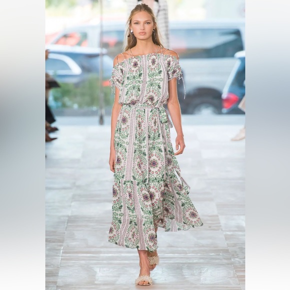 Tory Burch Dresses & Skirts - Tory Burch Floral Dress size 2 Runway Runway Celeb Garden Party Asilomar XS S